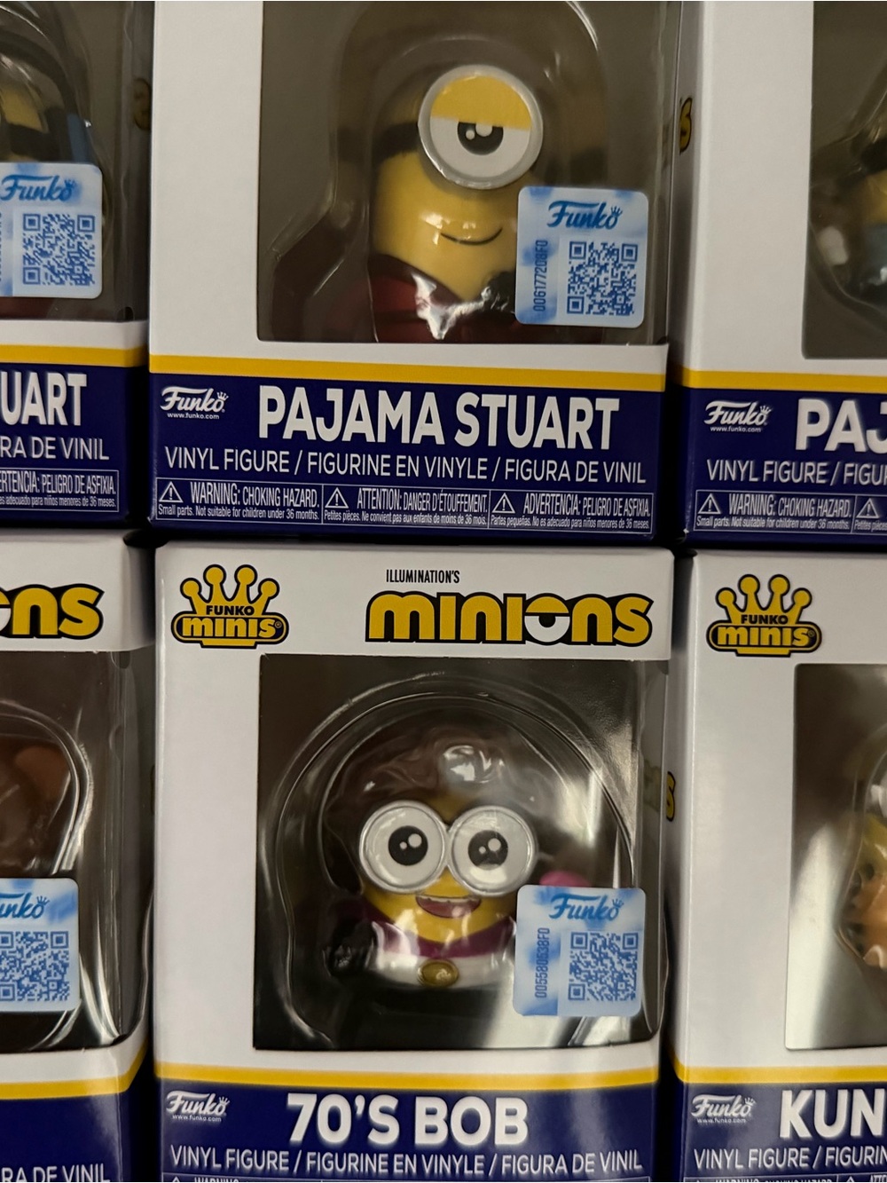 Funko 70's Bob Minions Vinyl Figure - Yellow & Purple